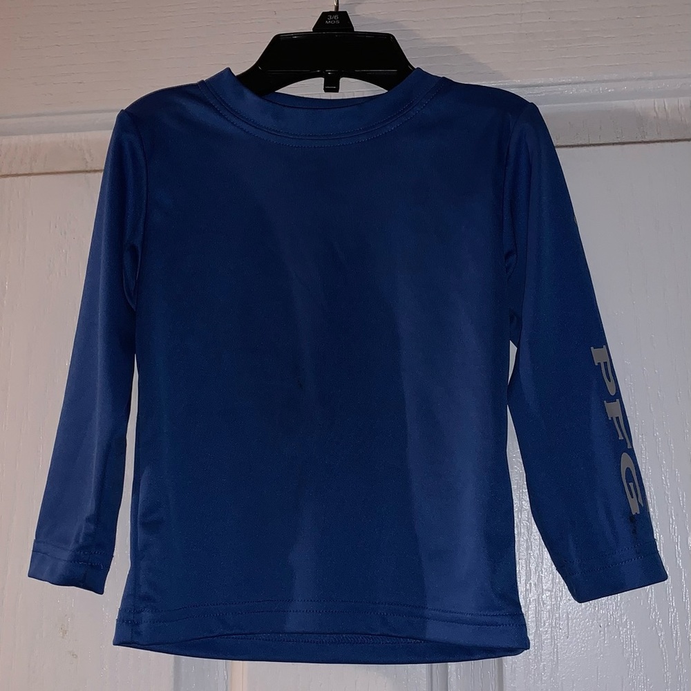 columbia toddler blue long sleeve t-shirt